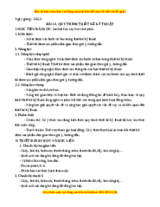Giáo án Bài 14 Công nghệ 8 Chân trời sáng tạo: Quy trình thiết kế kĩ thuật
