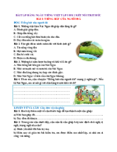 Phiếu bài tập hàng ngày Tiếng việt lớp 5 Kết nối tri thức Học kì 2