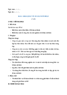 Giáo án Mĩ thuật 11 Kết nối tri thức | Giáo án Mĩ thuật 11 mới, chuẩn nhất