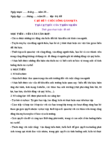 Giáo án Chủ đề 7. Cuộc sống quanh ta