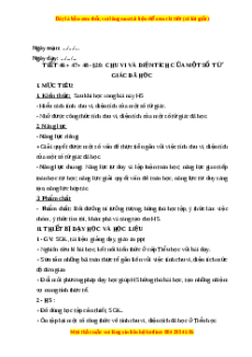 Giáo án Chu vi và diện tích của một số tứ giác đã học Toán 6 Kết nối tri thức