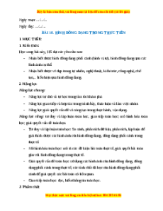 Giáo án Hình đồng dạng trong thực tiễn Toán 8 Cánh diều