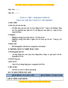 Giáo án Tuần 16 HĐTN lớp 2 Cánh diều