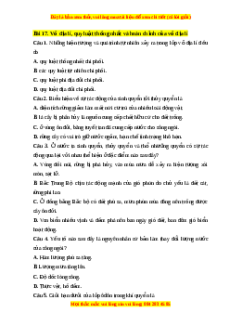 Trắc nghiệm Bài 17  Địa lí 10 Chân trời sáng tạo: Vỏ địa lí, quy luật thống nhất và hoàn chỉnh của vỏ địa lí