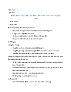 Giáo án Hoạt động 5 Toán 9 Chân trời sáng tạo