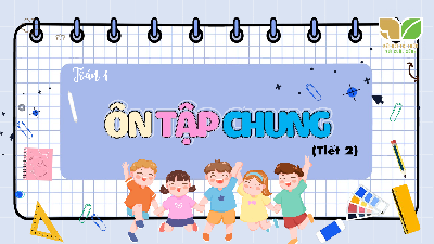 Giáo án Powerpoint 96. Ôn tập chung Toán lớp 4 Cánh diều