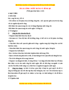 Giáo án Bài 18 Địa lí 6 Cánh diều (2024): Sông. Nước ngầm và băng hà