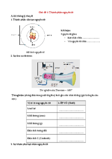 Vở ghi bài Hóa học 10 (cả ba sách)