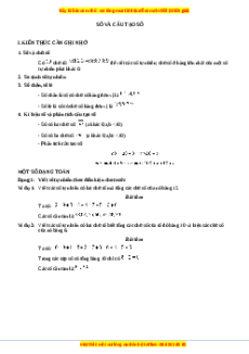 Chuyên đề Số và cấu tạo số Toán lớp 3 nâng cao Chân trời sáng tạo