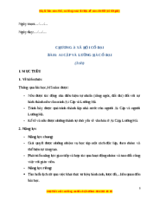 Giáo án Bài 6 Lịch sử 6 Cánh diều (2024): Ai Cập và Lưỡng Hà cổ đại
