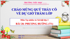Giáo án Powerpoint Bài 20: Phương hướng Tự nhiên xã hội lớp 3 Cánh diều