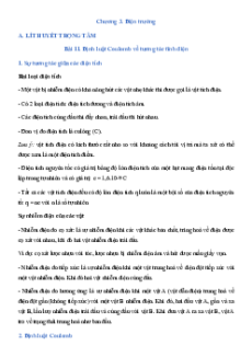 Đề cương ôn tập cuối học kì 2 Vật lí 11 Chân trời sáng tạo