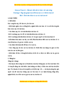 Giáo án Tính đơn điệu và cực trị của hàm số Toán 12 Kết nối tri thức