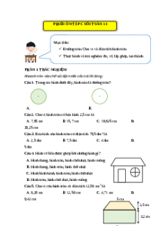 Bài tập cuối tuần Toán lớp 5 Kết nối tri thức Tuần 14