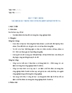 Giáo án Bài 7 Địa lí 9 Cánh diều: Thực hành