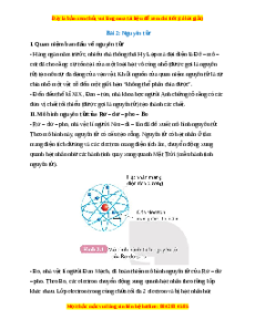 Lý thuyết KHTN 7 Kết nối tri thức Bài 2: Nguyên tử