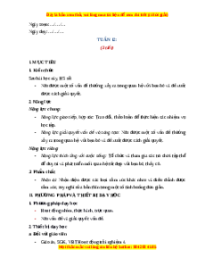 Giáo án Tuần 12 HĐTN lớp 4 Chân trời sáng tạo