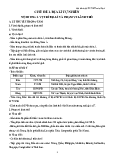 Chuyên đề Địa Lí ôn thi Tốt nghiệp 2025