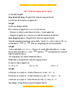 Giải sgk Toán 6 Bài 2: Thứ tự trong tập số nguyên (Chân trời sáng tạo)