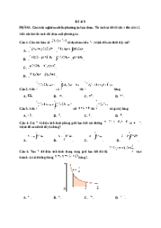 Đề thi giữa kì 2 Toán 12 Cánh diều 2024 (Đề 9)