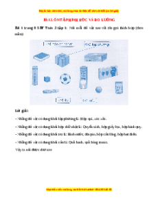 VBT Toán lớp 3 Bài 3 (Cánh diều): Ôn tập về hình học và đo lường