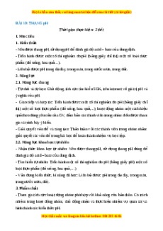 Giáo án Thang pH Hóa học 8 Cánh diều