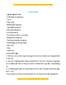 Lý thuyết Ôn tập chương 1