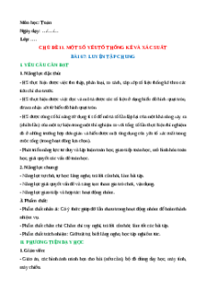 Giáo án Bài 67: Luyện tập chung Toán lớp 5 Kết nối tri thức