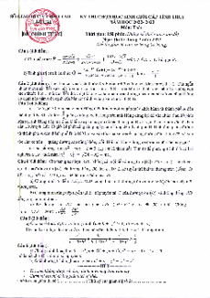 Đề HSG Toán 9 cấp tỉnh - Lào Cai năm 2022-2023 có đáp án