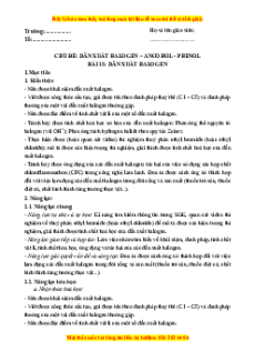 Giáo án Dẫn xuất halogen Hóa học 11 Cánh diều