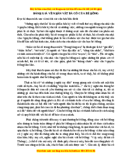 Phiếu bài tập Tuần 2 Đánh giá về nhân vật bà cô của bé Hồng Ngữ văn 6