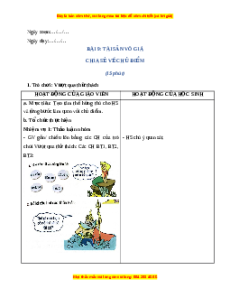 Giáo án Tài sản vô giá Tiếng Việt lớp 4 Cánh diều
