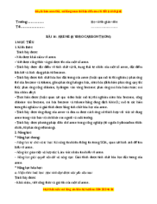 Giáo án Arene (Hydrocarbon thơm) Hóa học 11 Chân trời sáng tạo