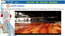 Giáo án Powerpoint Sulfur và sulfur dioxide Hóa học 11 Cánh diều