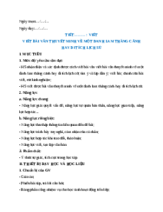 Giáo án Viết bài văn thuyết minh Ngữ Văn 9 Chân trời sáng tạo