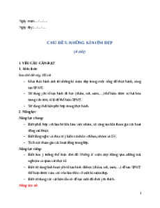 Giáo án Chủ đề 5 Mĩ thuật 4 Kết nối tri thức (năng lực số): Những kỉ niệm đẹp