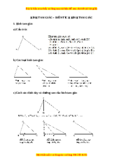 Lý thuyết Hình tam giác. Diện tích hình tam giác Toán 5