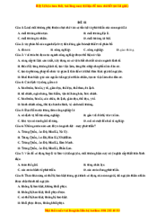 Đề thi cuối kì 2 Địa lý 10 Kết nối tri thức (đề 1)