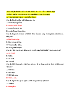 Trắc nghiệm Bài 5: Khái niệm văn minh Phương Tây thời kì cổ - trung đại Lịch sử 10 Đúng-Sai 2025