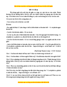 Phiếu bài tập Tuần 1 Bò và Ếch Ngữ văn 7