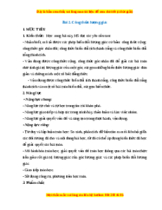 Giáo án Công thức lượng giác Toán 11 Kết nối tri thức