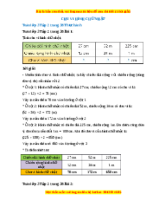 Giải Sgk Toán lớp 3 Bài 17: Chu vi hình chữ nhật (Chân trời sáng tạo)