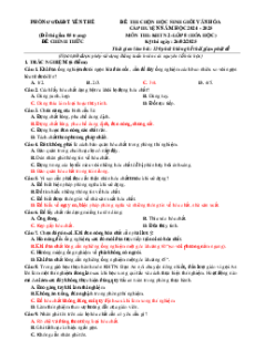Bộ 22 Đề thi HSG Hóa học 8 năm 2025 có đáp án