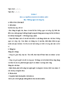 Giáo án Bài 14: Những ngọn núi nóng rẫy Tiếng Việt lớp 5 Kết nối tri thức
