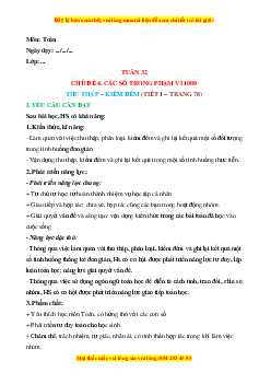 Giáo án Thu thập – Kiểm đếm Toán lớp 2 Cánh diều