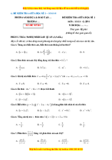 Đề thi giữa kì 1 Toán 8 Cánh diều (Đề 5)