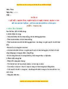 Giáo án Độ dài đoạn thẳng - Độ dài đoạn đường gấp khúc Toán lớp 2 Cánh diều