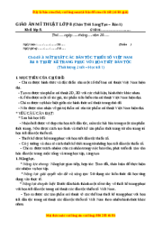 Giáo án Bài 8 Mĩ thuật 8 Chân trời sáng tạo (Bản 1): Thiết kế trang phục với họa tiết dân tộc