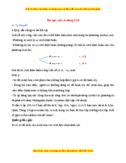 Tổng hợp lý thuyết Toán 10 kết nối tri thức Chương 8