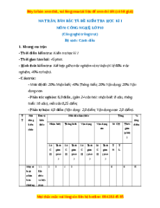 Đề thi Công nghệ 10 cuối kì 1 Cánh diều (Công nghệ trồng trọt) - Đề 1
